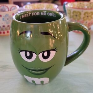 Green M&M's "I MELT FOR NO ONE" Character Mug